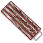 80PC Socket Tray Rack 1/4", 3/8", 1/2" Inch Snap Rail Tool Set Organizer. Fixed Price $22.95.