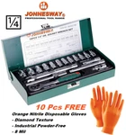 Jonnesway S04H2118S Pcs Professional Hand Socket Set 1/4" Drive 4-13MM. Fixed Price $49.95.