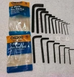 2PC Chesco #88024-11PC #88022-7PC "alloy Steel Hex Key Set Sae Usa. Fixed Price $27.56.