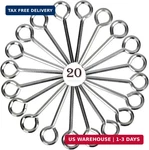 Pagow 20 Pack 5/32 Inch Standard Hex Dogging Key With Full Loop, Allen Wrench. Fixed Price $29.98.