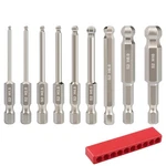 Saipe 9PCS Metric Ball End Hex Screwdriver Bit Set, Magnetic One Size. Fixed Price $17.99.