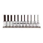 Proto J4770-11 Socket Bit Set, Steel, Drsz 1/4 In 3R745. Fixed Price $169.50.