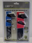 22 Piece Sae/metric Ball End Hex Jey Set. Master Mechanic New. Fixed Price $9.99.