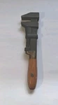 Vintage W&b J.h.williams Co. Adjustable 12" Wrench Wood Handle Old Works Great. Fixed Price $29.99.