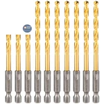 Baidets Hex Shank Drill Bits - Set Of 10PCS, Inch Premium 3/16IN,. Fixed Price $22.22.