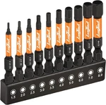 Impact Head Allen Wrench Drill Bit Set 10PCS (metric), 1/4 Hex-shank S2 Ste. Fixed Price $14.04.