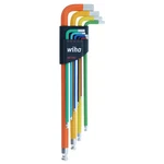 Wiha Hex Key Set Metric Ball End Color Coded 9 Piece Long Arm Tool Steel Angle. Fixed Price $44.44.