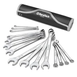 15-PIECE Sae Combination Wrench Set, 1/4" To 1", 12-POINT, Cr-v Steel, Pouch Inc. Fixed Price $75.59.