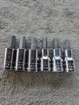 Nos Sears Craftsman Hex Bit 6PC Socket Accessory Set 3/8" Dr Metric G 34448 Usa. Fixed Price $34.00.