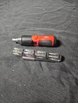 Skil Ratcheting Screwdriver With Extra Bits And Extension. Fixed Price $14.99.