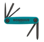 Gorillagrip 5PC Fold-up Ph# & 2, 1/8" 3/16"SLOTTED + Awl Bondhus Usa #12545. Fixed Price $5.48.
