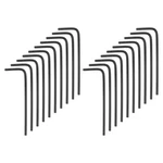 Harfington 20PCS Key Wrench L-shape Hexagon Sae 1/16", Black. Fixed Price $10.06.