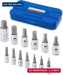 Mixpower 13 Piece Hex Bit Socket Set, S2 Steel Tool Kit, Metric, 2MM-14MM, Allen. Fixed Price $31.22.