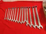 =snap Metric Combination Wrench OEXM100 Thur OEXM240 14PC. Used. Fixed Price $249.99.