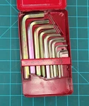 Snap On Tools AWM110BHK L-shaped Hex Allen Wrench Set Metric Keys 2MM-12MM. Fixed Price $75.00.
