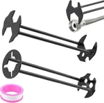 Restynic 2PCS Basin Wrench, Multifunctional Sink With Four-jaw Hex Design. Fixed Price $28.53.