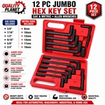 12 Pc Jumbo Metric Sae Hex Keys Set Allen Wrenches Mm Standard Large Tools. Fixed Price $49.99.