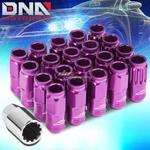 16PC LUG+4PC Lock Nut+key 50MM Purple Aluminum 21MM Od M12X1.25 Conical Open-end. Fixed Price $18.29.