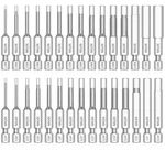 30 Piece Hex Head Allen Wrench Drill Bit Set, 1/4 Inch Shank Small, Silver. Fixed Price $23.22.