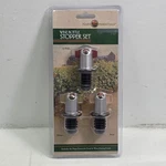 Napa Essentials 3PC Wine Bottle Stopper Set Chrome Handle Reds Whites Roses New!. Fixed Price $29.66.