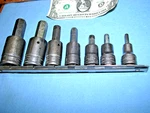 Snap-on Usa Pc 1/2" Metric Hex Large Size Driver Set 307ESAMY. Fixed Price $199.00.