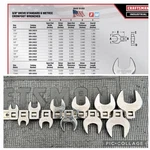 Rare 11PC Sears Craftsman Industrial Usa Nos Sae Crowfoot Wrench Set 24929. Fixed Price $249.00.