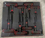 Snap-on Red 8 Pc Sae T/l-shaped Combination Hex Wrench Set (3/32 1/4"). Fixed Price $129.99.