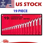 19-PIECE Complete Metric Combination Wrench Set Roll-up Pouch Sizes 6MM -24MM. Fixed Price $35.99.