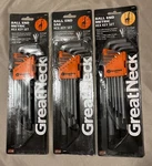 Greatneck Ball End Sae Hex Key 3 Sets. Fixed Price $30.99.