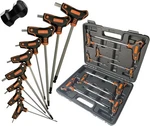 Nordwolf 9-PIECE T-handle Sae Wrench Set, S2 Steel Long Arm Ball End Hex K. Fixed Price $35.99.