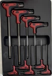 Mac Tools Sae T-handle Hex Key Set 8-PIECE, 3/32-1/2 In, Red/black. Fixed Price $60.00.