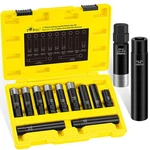 Topec 11PCS Master Lug Nut Key 5, 6, 7, 10, 12 Spline Socket Set.... Fixed Price $95.85.