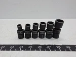 Snap On Tools Usa 3/8" Drive Pc Sae 6PT Impact Swivel Socket Set. Fixed Price $119.99.