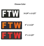 Ftw Feel The Wind Iron Biker Patch - Sizes Only As Pictured (K1). Fixed Price $5.84.