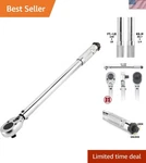 High Precision 1/2-INCH Drive Micrometer Torque Wrench With Lifetime. Fixed Price $50.99.