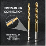 Amoolo 16PC Hex Shank Drill Set + 3 Bonus. Fixed Price $23.99.