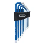Titan 12714 9-PIECE Metric Non-slip Hex Key Set, 1.5-10MM, Extra Long Ball End. Fixed Price $29.98.