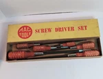 Vintage Mac Tools 6PC Wood Handle Screwdriver Set - Unused Condition Stamped. Fixed Price $90.00.