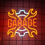 Wrench Shaped Garage Neon Sign - Auto Repair Shop Led Wall Art, Mechanic Lights. Fixed Price $26.88.