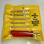 Vintage Hunter Tools Sub-miniature Hex Drivers Set #X-K24S1 Pouch California. Fixed Price $16.99.