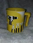 Menard Tools Coffee Mug Yellow Cup Ceramic Handyman Drill Screwdriver Wrench. Fixed Price $9.99.
