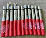 Lot Of 11 Seekonk NC-100 Pre-set Click Type Torque Wrenches .4NM 18.5IN/LBS. Fixed Price $199.99.