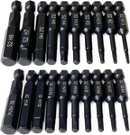 Ptslkhn Hex Head Allen Drill Bit Set 20PC Metric Sae 1/4" Quick Release New. Fixed Price $15.95.