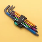 Wera 073593 Multicolor Hex + Ball End Metric L-key Clip Set (retail Package). Fixed Price $47.30.