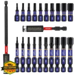 Geinxurn 22PC Hex Allen Wrench Drill Bits Set S2 Steel Impact. Fixed Price $20.00.