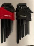 Craftsman Long And Short Arm Allen Wrench Set Metric Sae. Fixed Price $6.50.