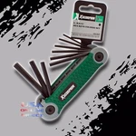 9PC Quality Folding Hex Key Us Standard Sae Fold-up Steel Allen Wrench Set. Fixed Price $13.99.