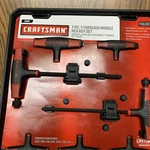 Craftsman 7-PC T-through Handle Hex Key Set 946383. Fixed Price $88.55.