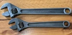 Utica Tools 90-12 90-10 Adjustable Wrenches Forged Alloy, 12+10 Old Inventory. Fixed Price $25.00.