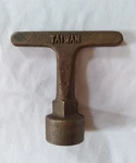 Vintage Plumbest Brass T-handle Socket Wrench Taiwan. Fixed Price $26.99.
